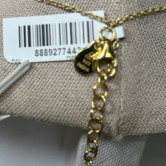 Rarities Carol Brodie Gold-Plated CRYSTAL QUARTZ Drop Necklace NWT - Picture 4 of 8